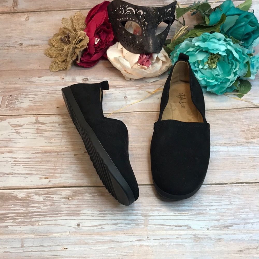 STYLE & CO. Black Nouraa Slip-on Flats